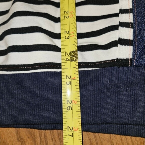 New Women’s Colorblock Striped Light Sweater XL | Round-Neck Long Slv Casual Top - Picture 5 of 6